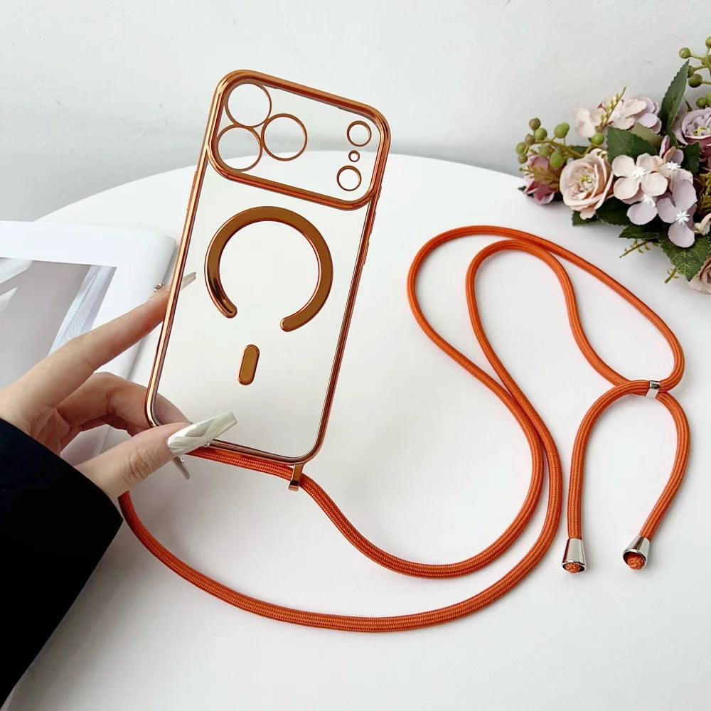 Luxury Magnetic Necklace Phone Case iPhone Magsafe
