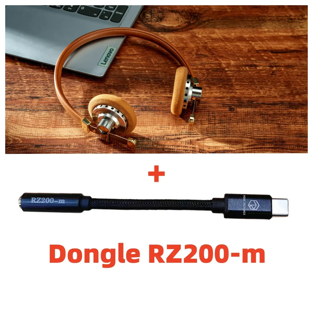 Vintage HiFi Metal Headphones Retro Wired Over Ear MMCX