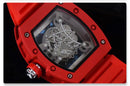 Luxury Barrel Watch Hollow Quartz Design Transparent Men’s Fashion Timepiece