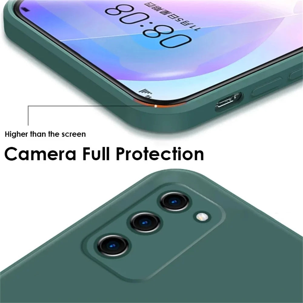luxury liquid silicone case samsung shockproof soft protective cover