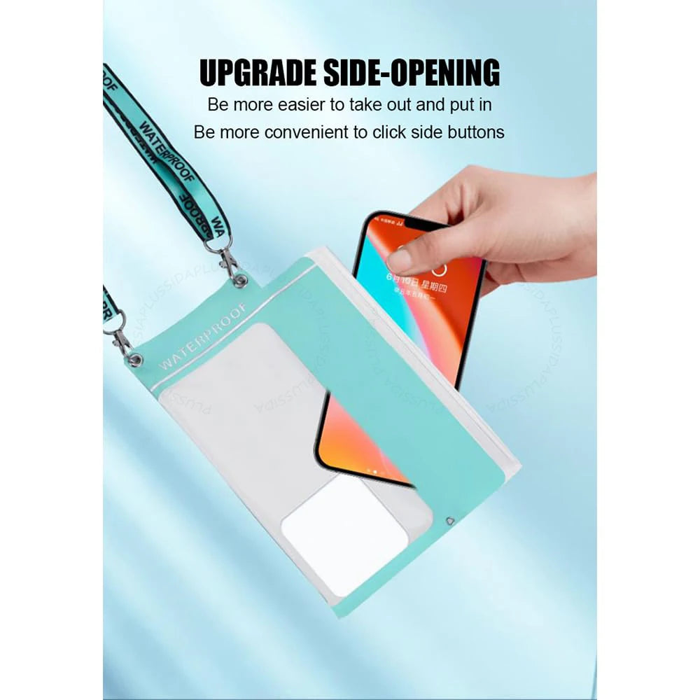 IPX8 waterproof pouch for Samsung and iPhone, perfect for swimming and underwater use