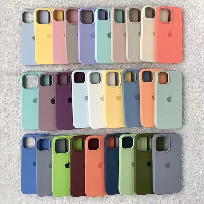 Original silicone case for iPhone durable slim protective cover