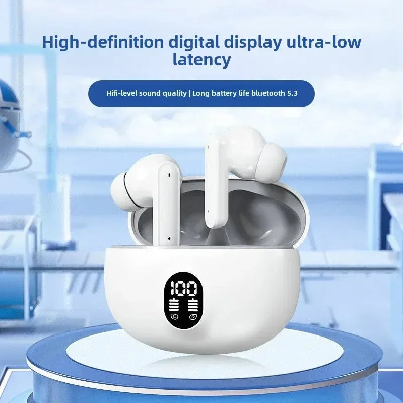 Gaming TWS Bluetooth earbuds, noise reduction, high-fidelity bass