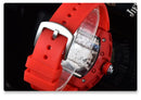 Luxury Barrel Watch Hollow Quartz Design Transparent Men’s Fashion Timepiece