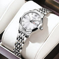OLEVS Luxury Women Watch Elegant Waterproof Stainless Steel Quartz