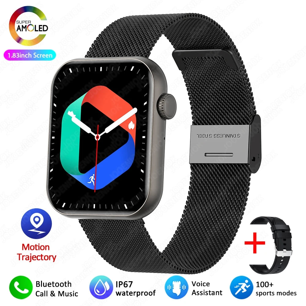 Men's smartwatch with Bluetooth calls sports modes health tracking