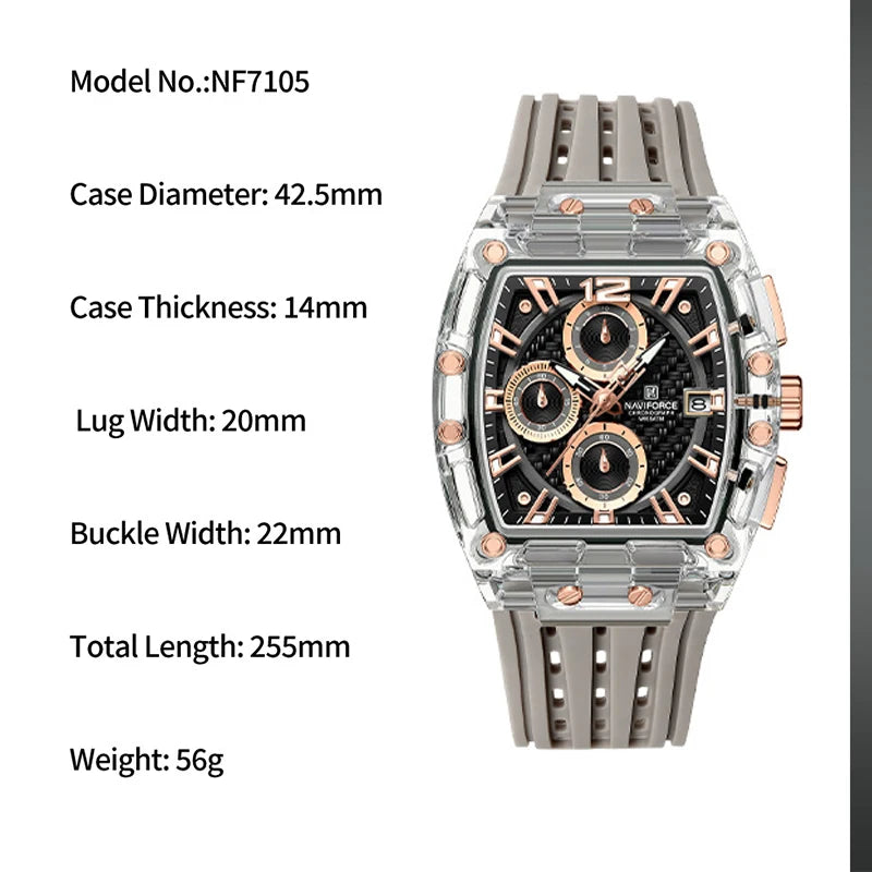 Gearly Quartz Sport Silicone