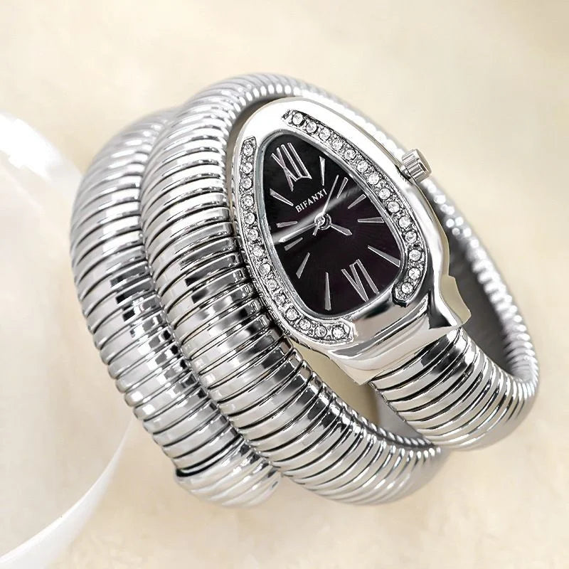 luxury women watch snake bracelet stylish modern elegant unique