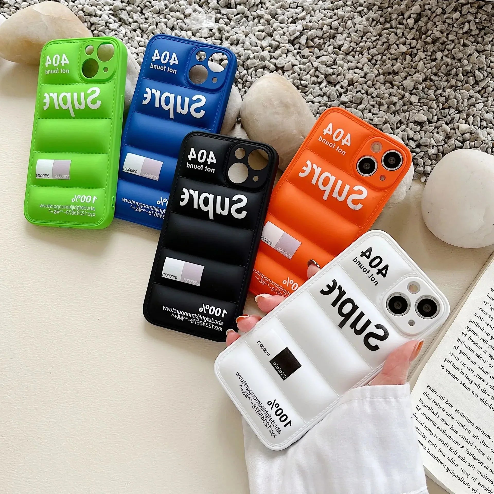 Luxury Down Jacket Phone Case Shockproof Soft Silicone iPhone