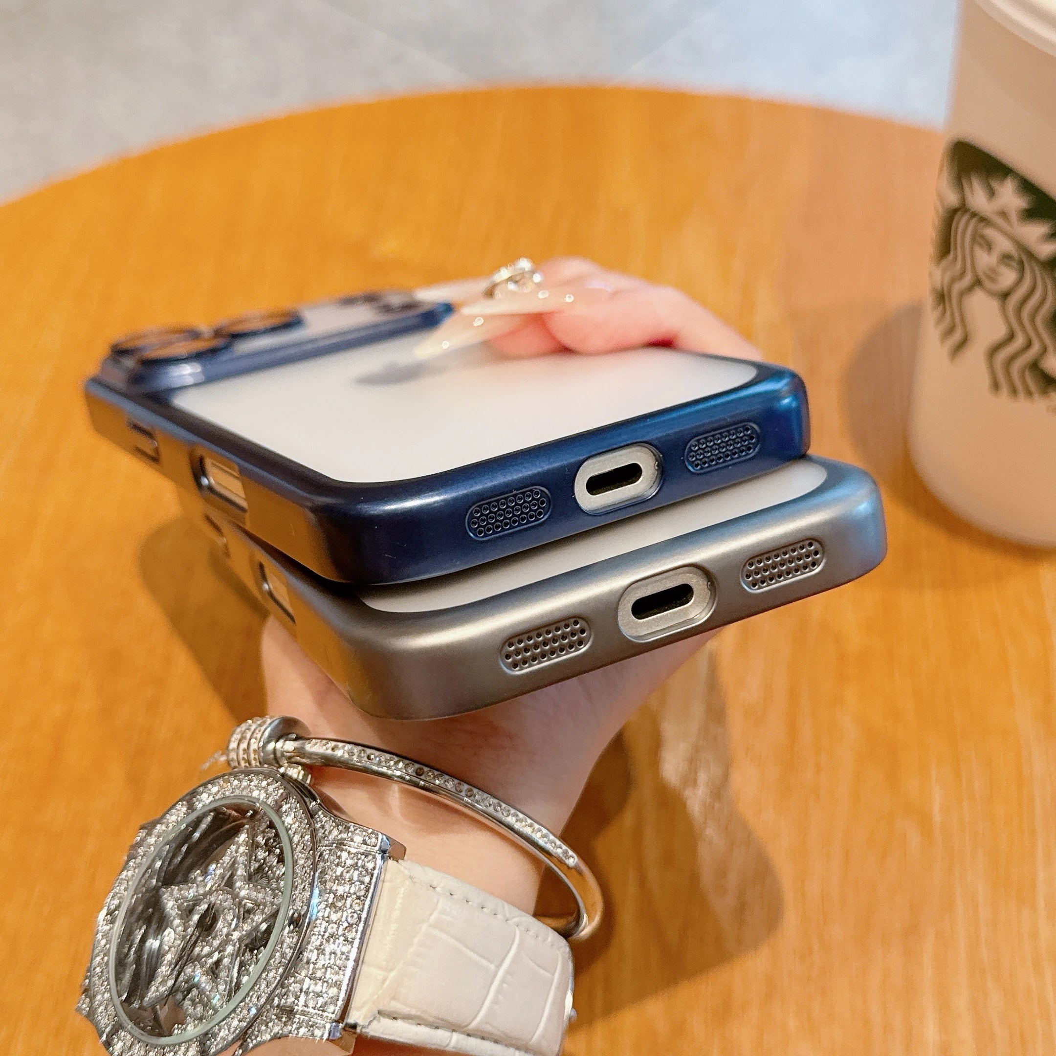 Transparent iPhone Case Clear Cover Anti-Fall Protection