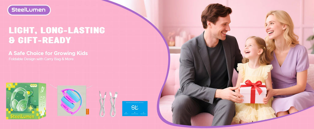 Kids Wireless Bluetooth ANC Headphones Noise Cancelling Travel