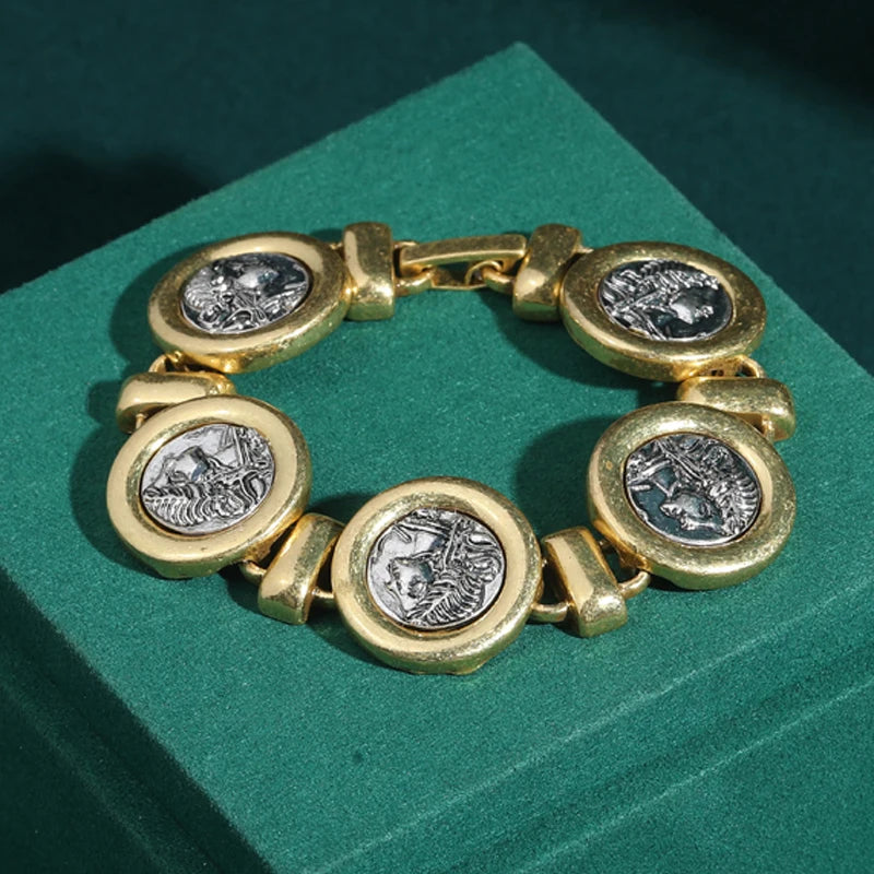vintage coin bracelet gold women jewelry luxury dubai gift