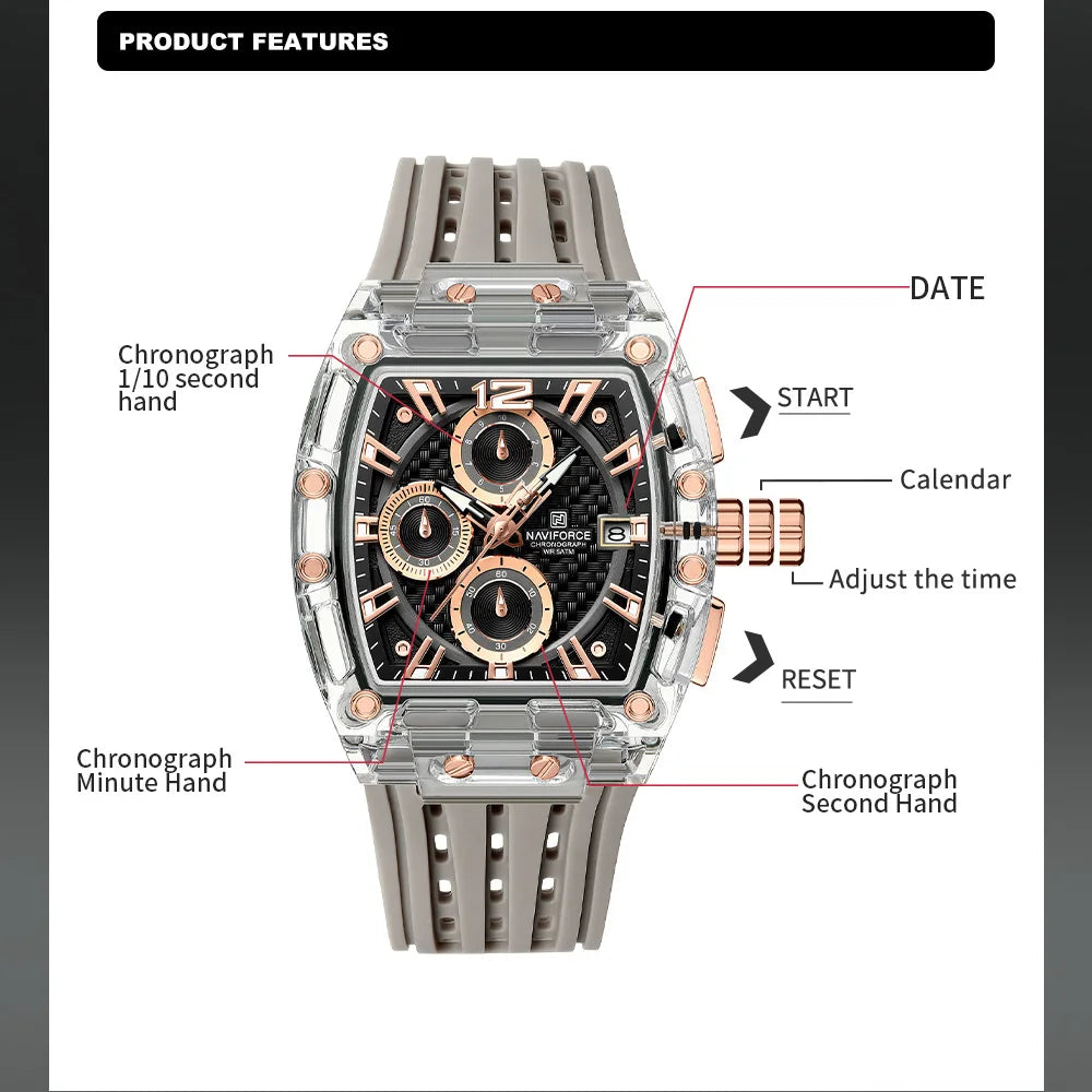 Gearly Quartz Sport Silicone