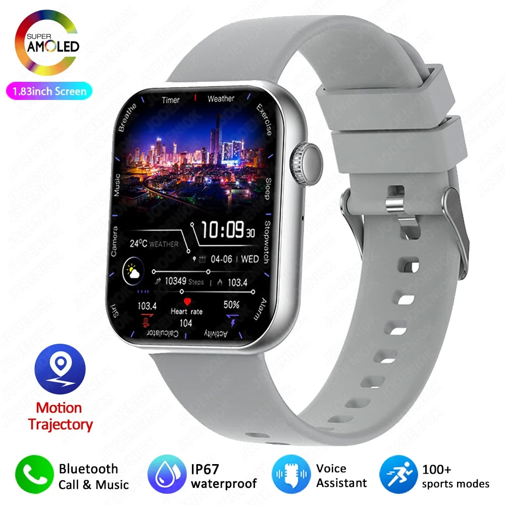 Men's smartwatch with Bluetooth calls sports modes health tracking