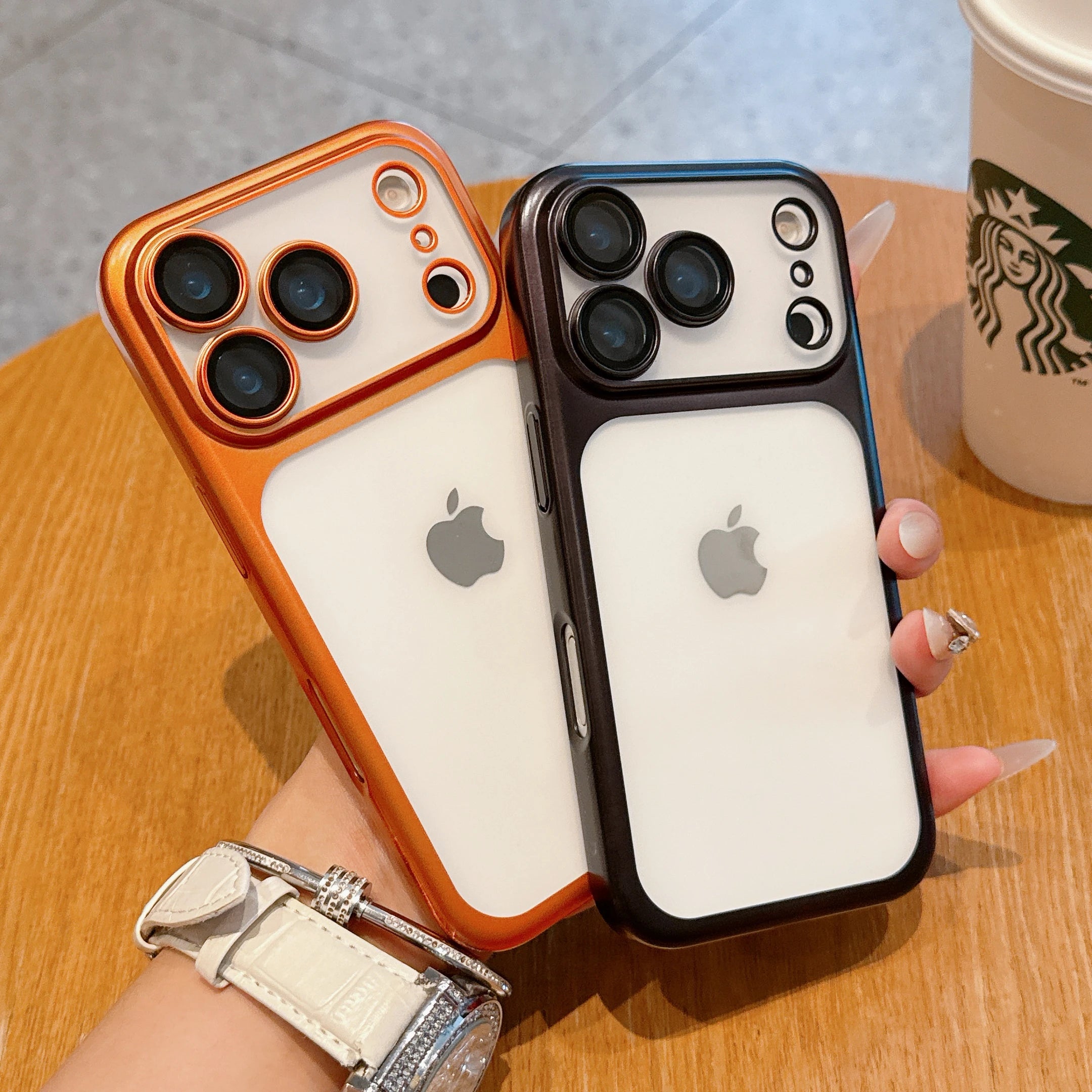 Transparent iPhone Case Clear Cover Anti-Fall Protection