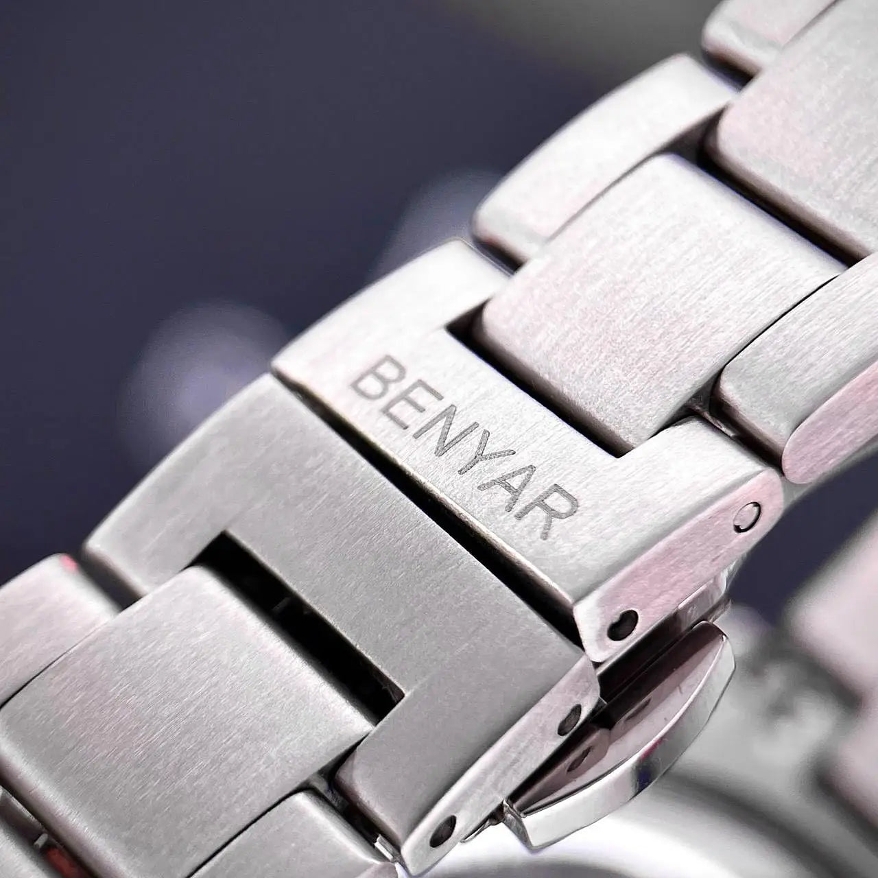 Benyar Mechanical Watch 40mm Stainless Steel Waterproof Men