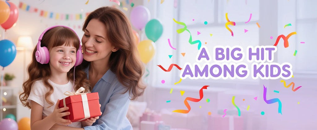 kids wired headphones stereo over ear school 3.5mm