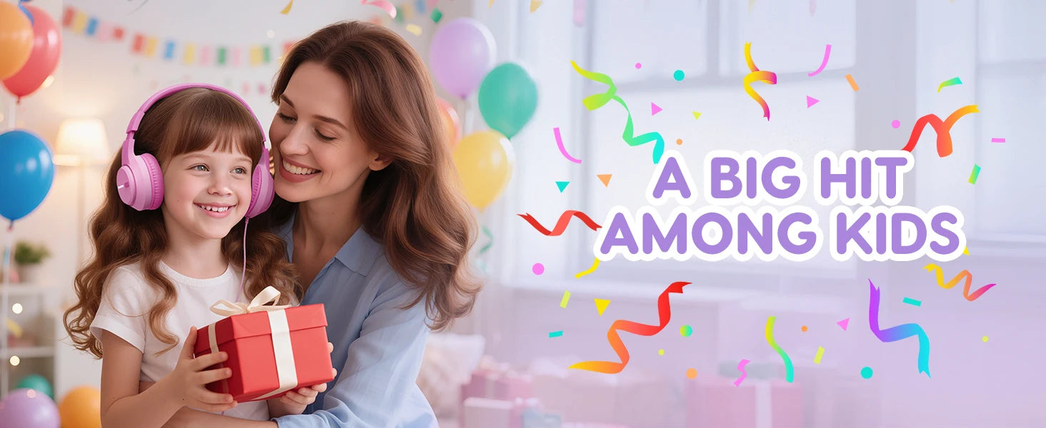 kids wired headphones stereo over ear school 3.5mm