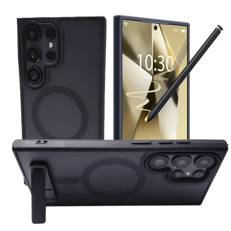 Samsung magnetic case kickstand shockproof slim durable holder cover