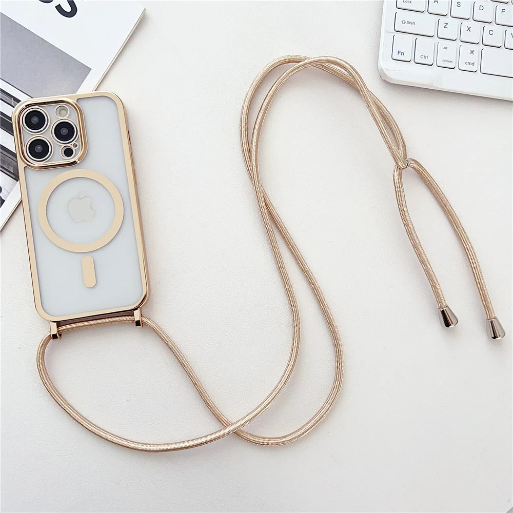 Luxury Magnetic Necklace Phone Case iPhone Magsafe