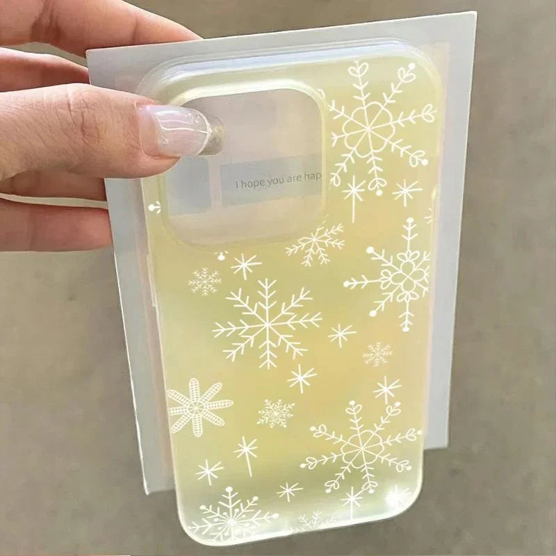 Cute Winter Christmas Snowflake Phone Case iPhone Cover