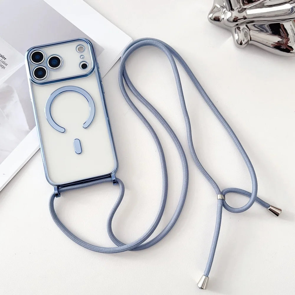 Luxury Magnetic Necklace Phone Case iPhone Magsafe