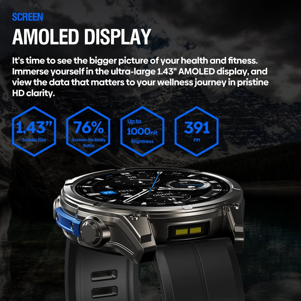 Zeblaze VIBE 8 Smart Watch AMOLED Heart Rate Fitness