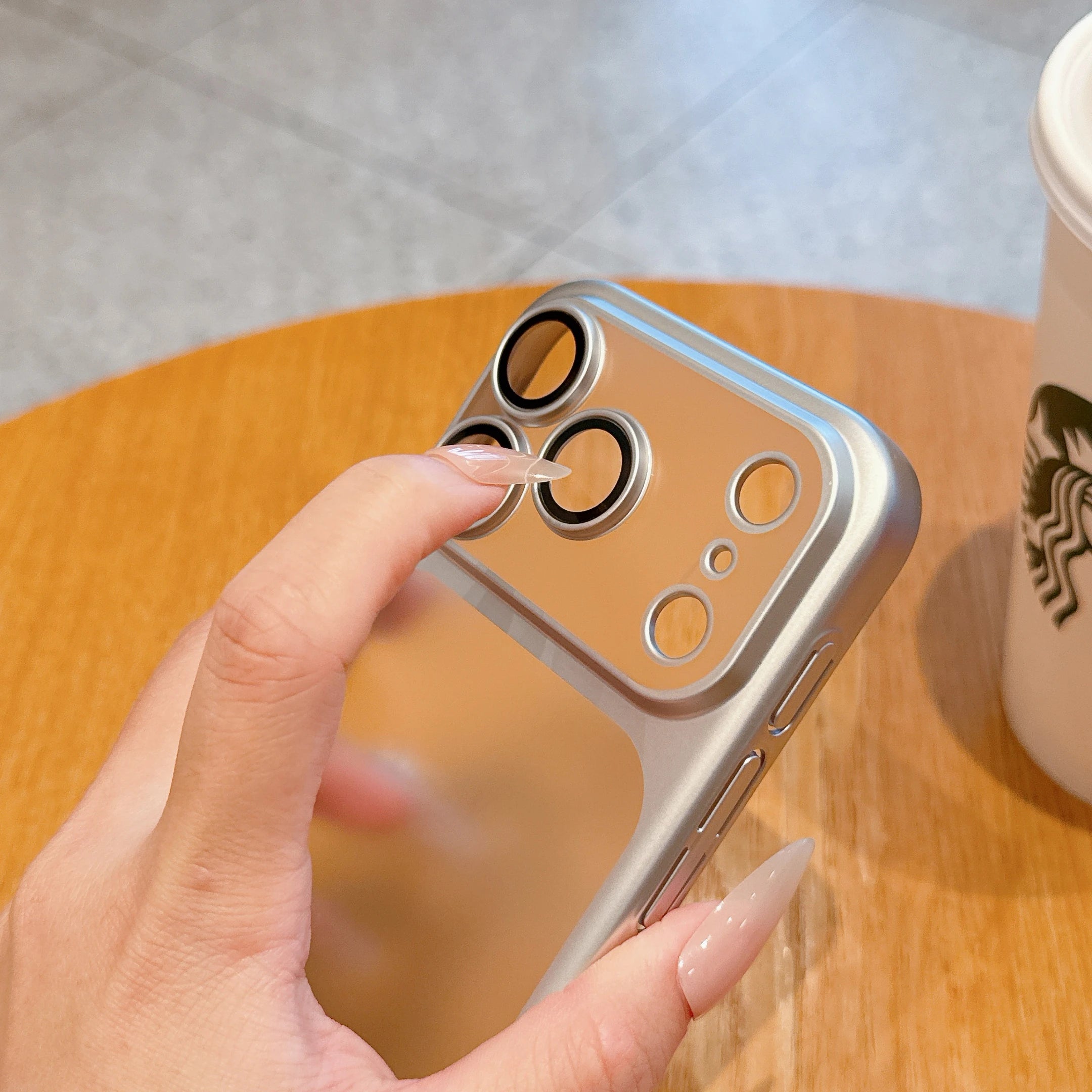 Transparent iPhone Case Clear Cover Anti-Fall Protection