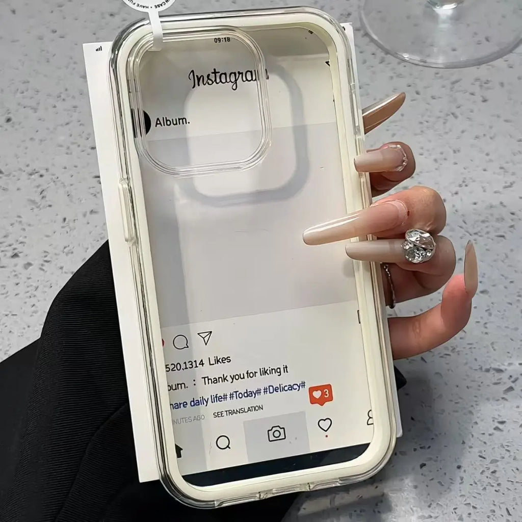 Candy color frame  clear acrylic  shockproof iPhone case