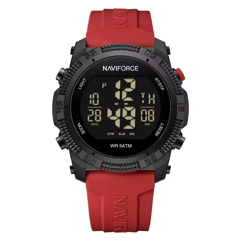 NAVIFORCE Sports Men's Digital Watch Waterproof Alarm