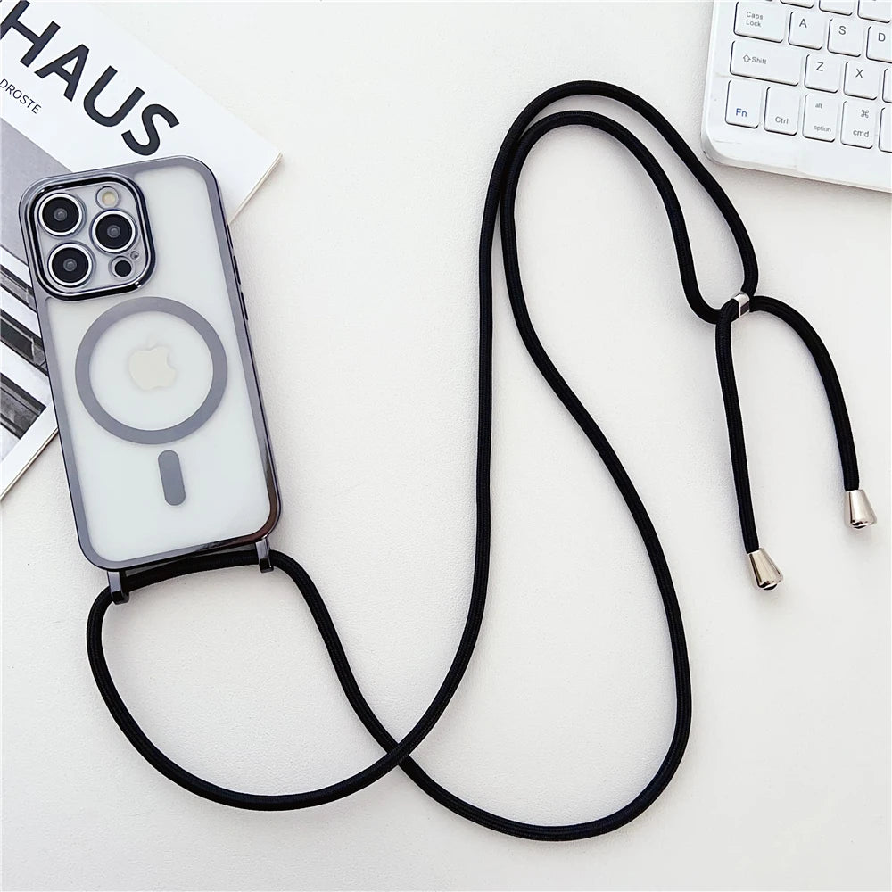 Luxury Magnetic Necklace Phone Case iPhone Magsafe