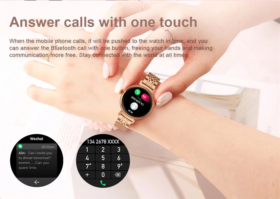 AMOLED Smartwatch Ladies Bluetooth