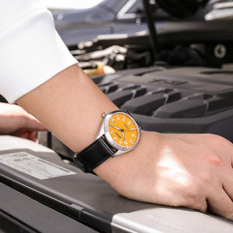 Flieger Pilot Watch Automatic Mechanical Aviator Field Wristwatch