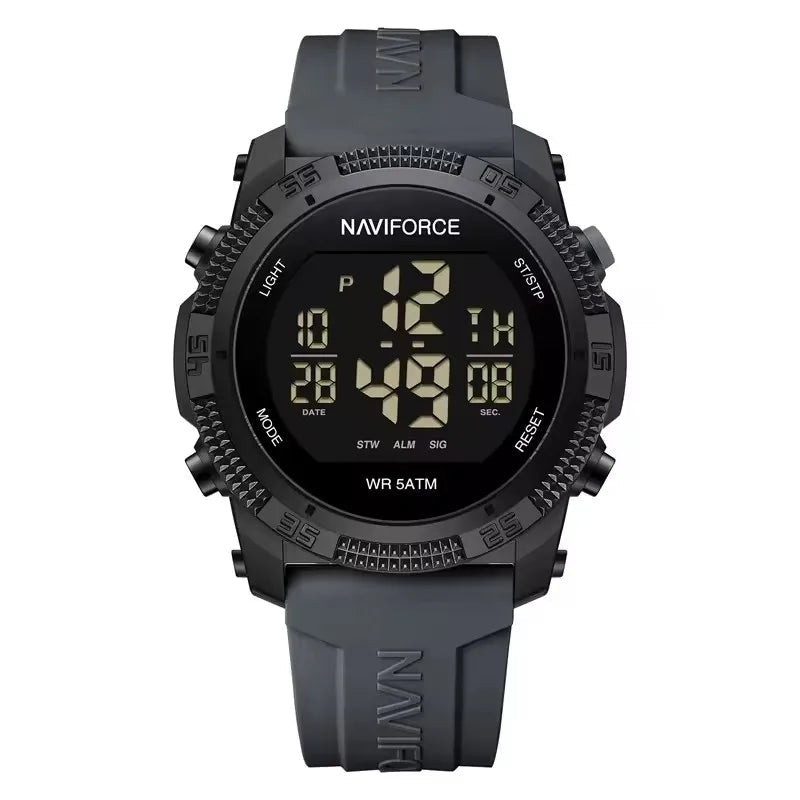 NAVIFORCE Sports Men's Digital Watch Waterproof Alarm