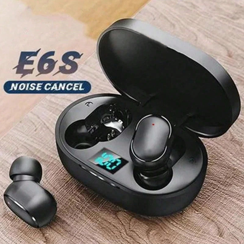E6S TWS Bluetooth Earphones, wireless noise-canceling headset for Xiaomi Samsung