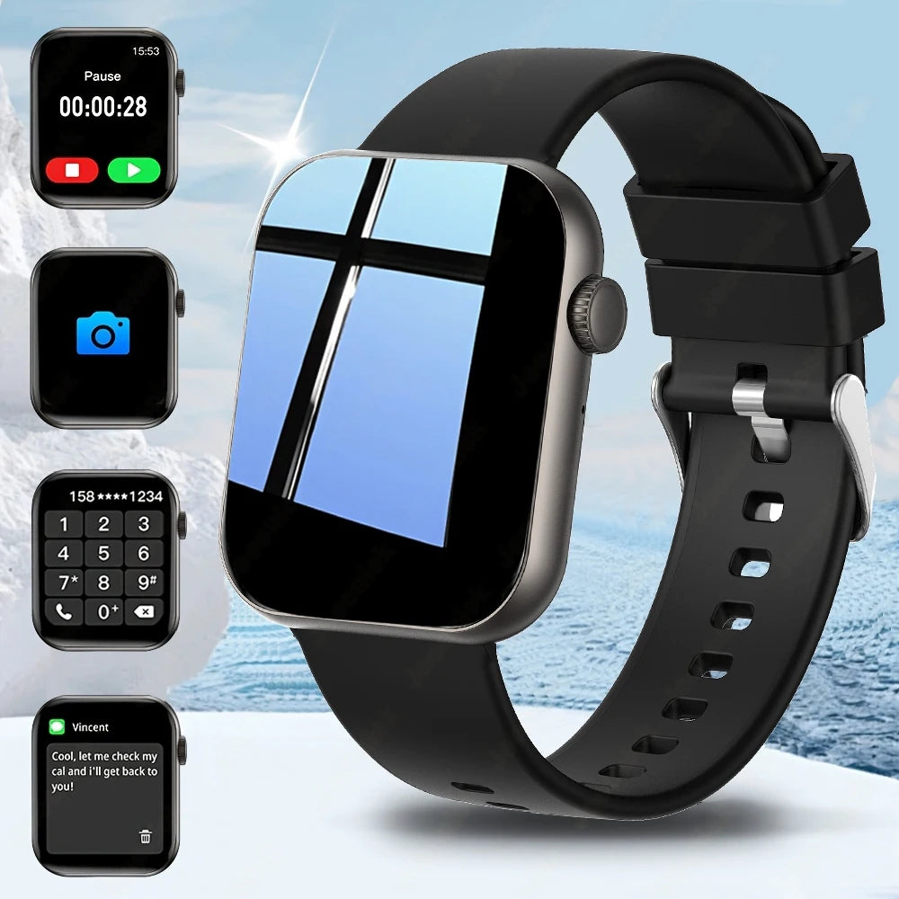 Men's smartwatch with Bluetooth calls sports modes health tracking