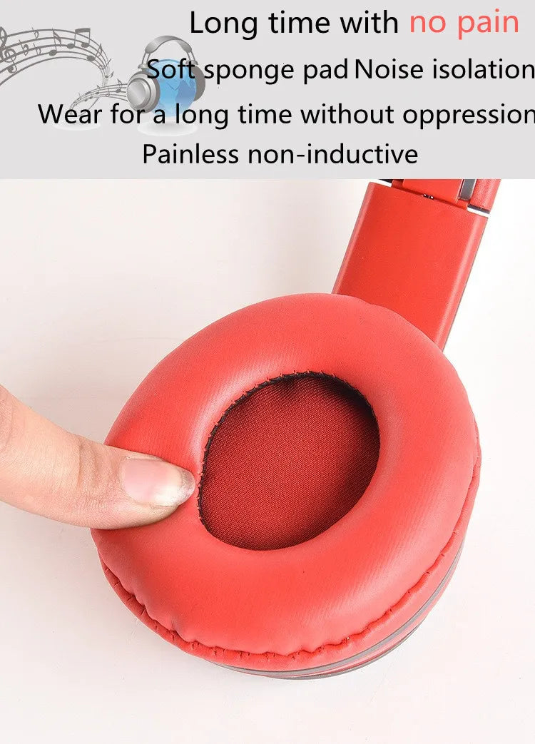 P47 Bluetooth headphones foldable HiFi stereo bass with mic