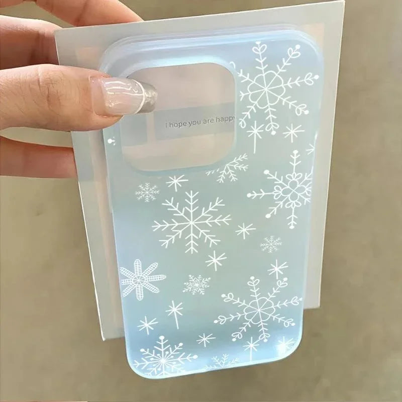 Cute Winter Christmas Snowflake Phone Case iPhone Cover