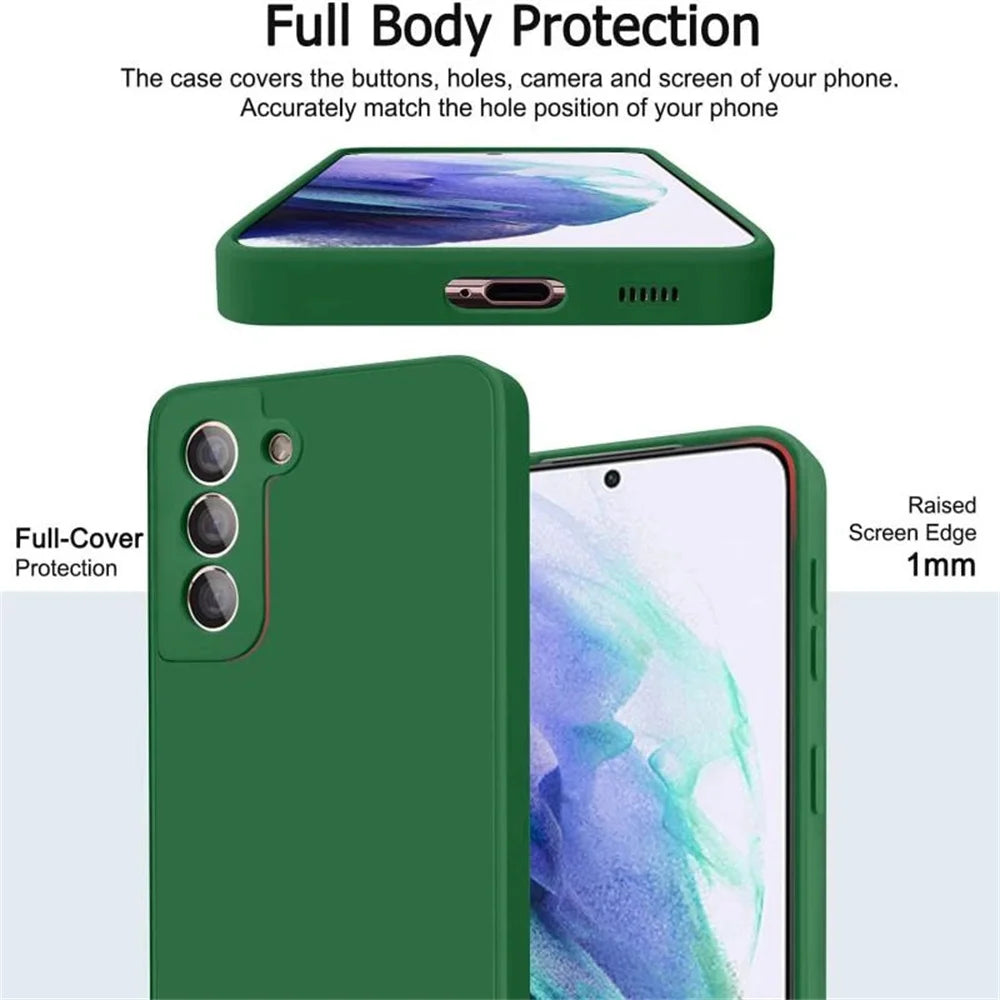 luxury liquid silicone case samsung shockproof soft protective cover