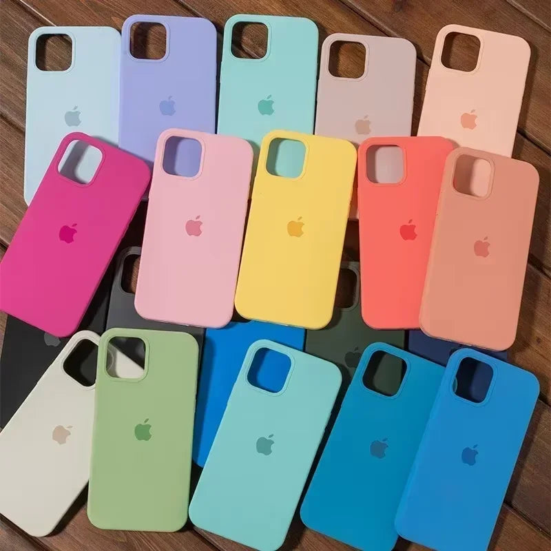 Original silicone case for iPhone durable slim protective cover