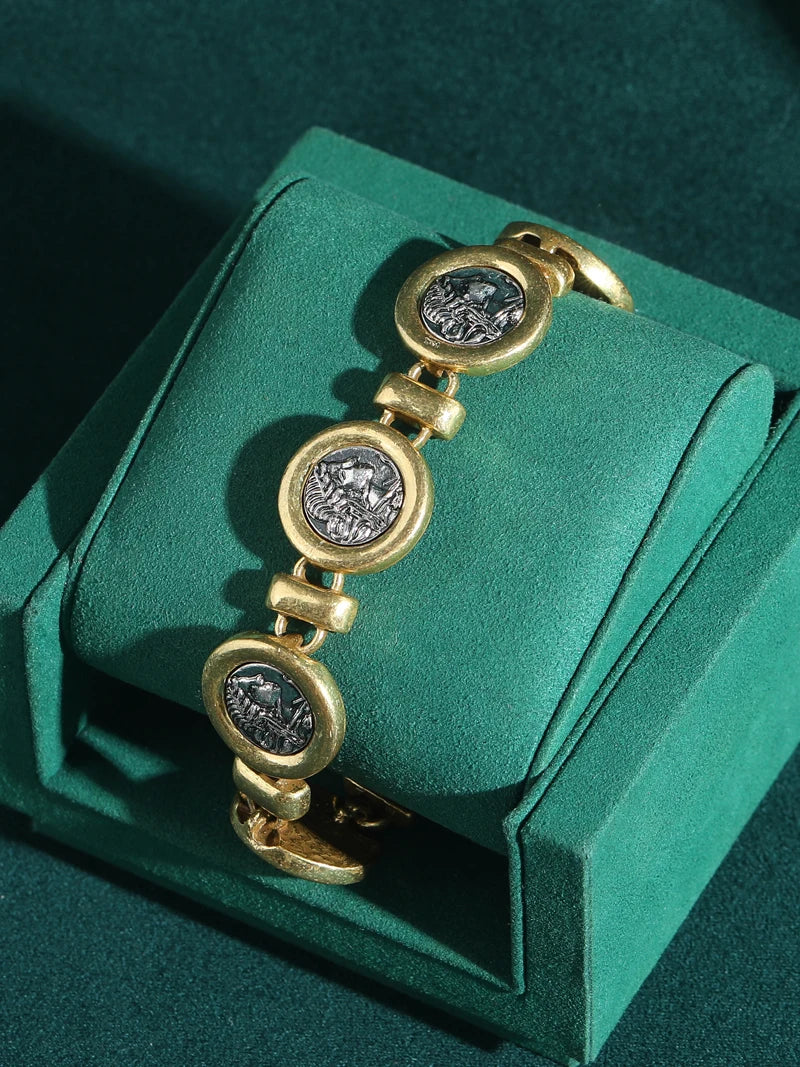 vintage coin bracelet gold women jewelry luxury dubai gift