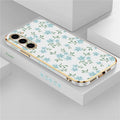Floral silicone shockproof case for Samsung Galaxy phones
