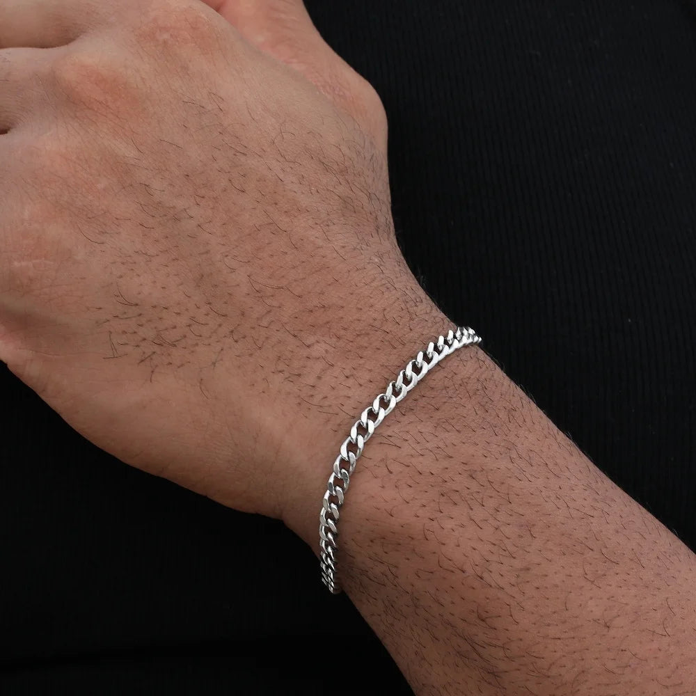 Gold Cuban Chain Bracelet Men Women Hip-Hop Jewelry