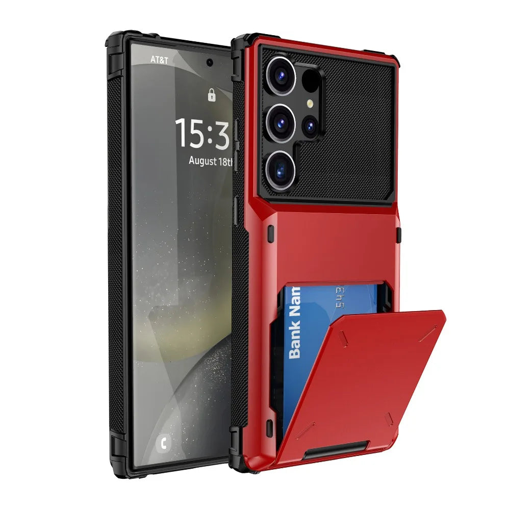 Samsung Galaxy wallet phone case card holder cover