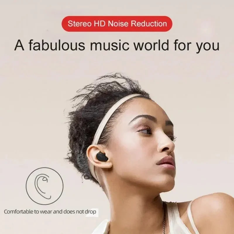 E6S TWS Bluetooth Earphones, wireless noise-canceling headset for Xiaomi Samsung
