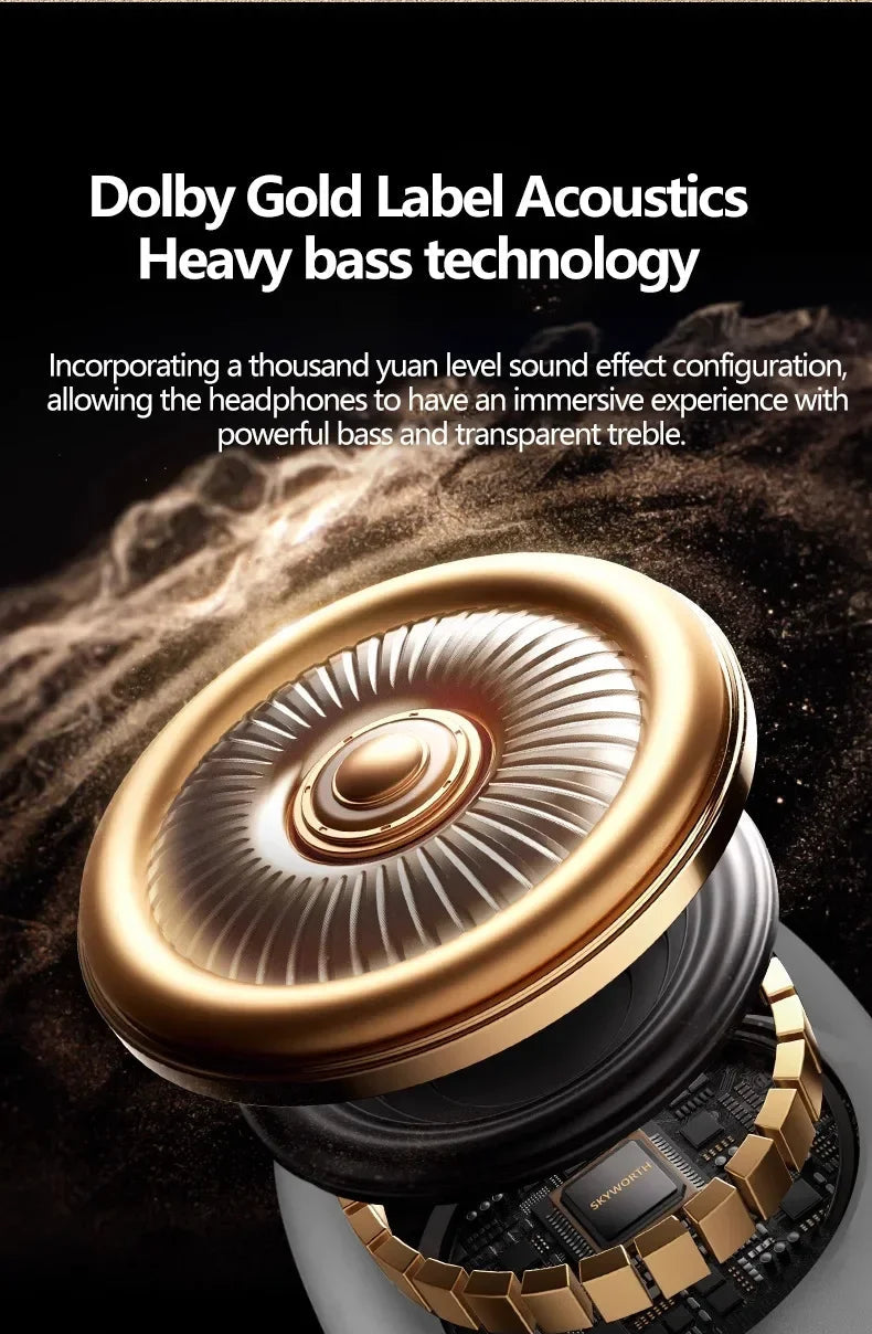 bluetooth 5.3 wireless headphones over ear ios android