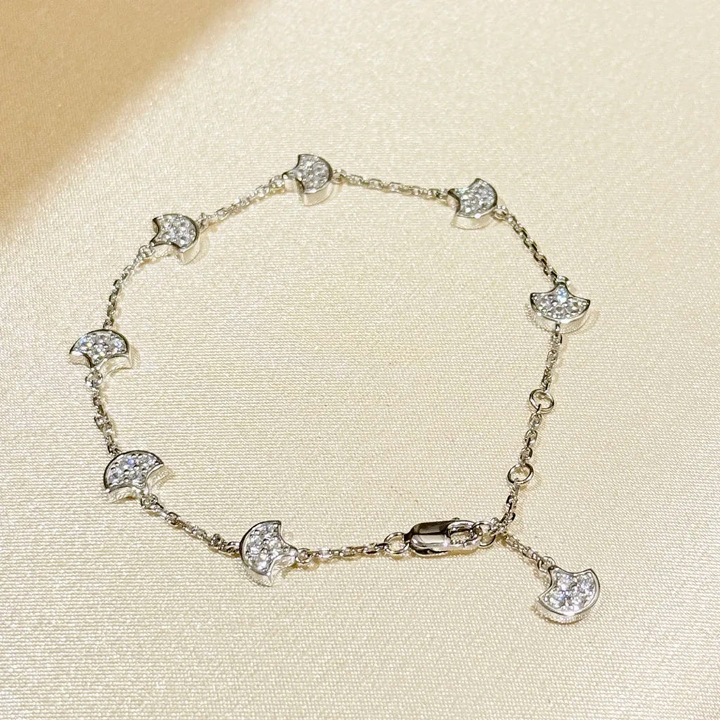 luxury silver bracelet women zircon engagement romantic fashionable gift
