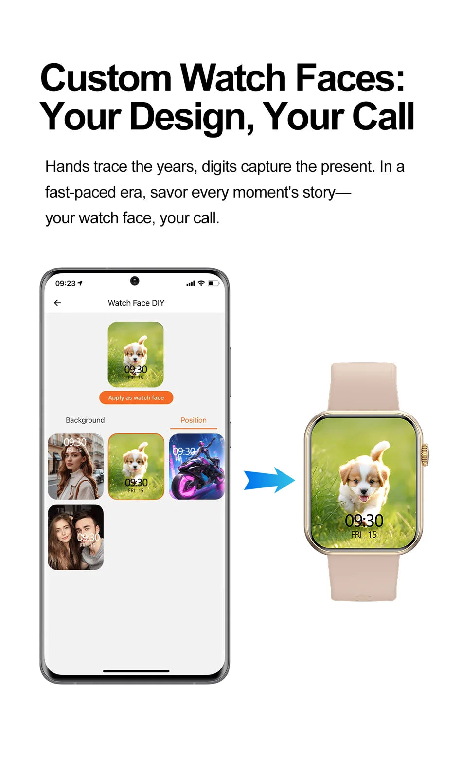 Men's smartwatch with Bluetooth calls sports modes health tracking